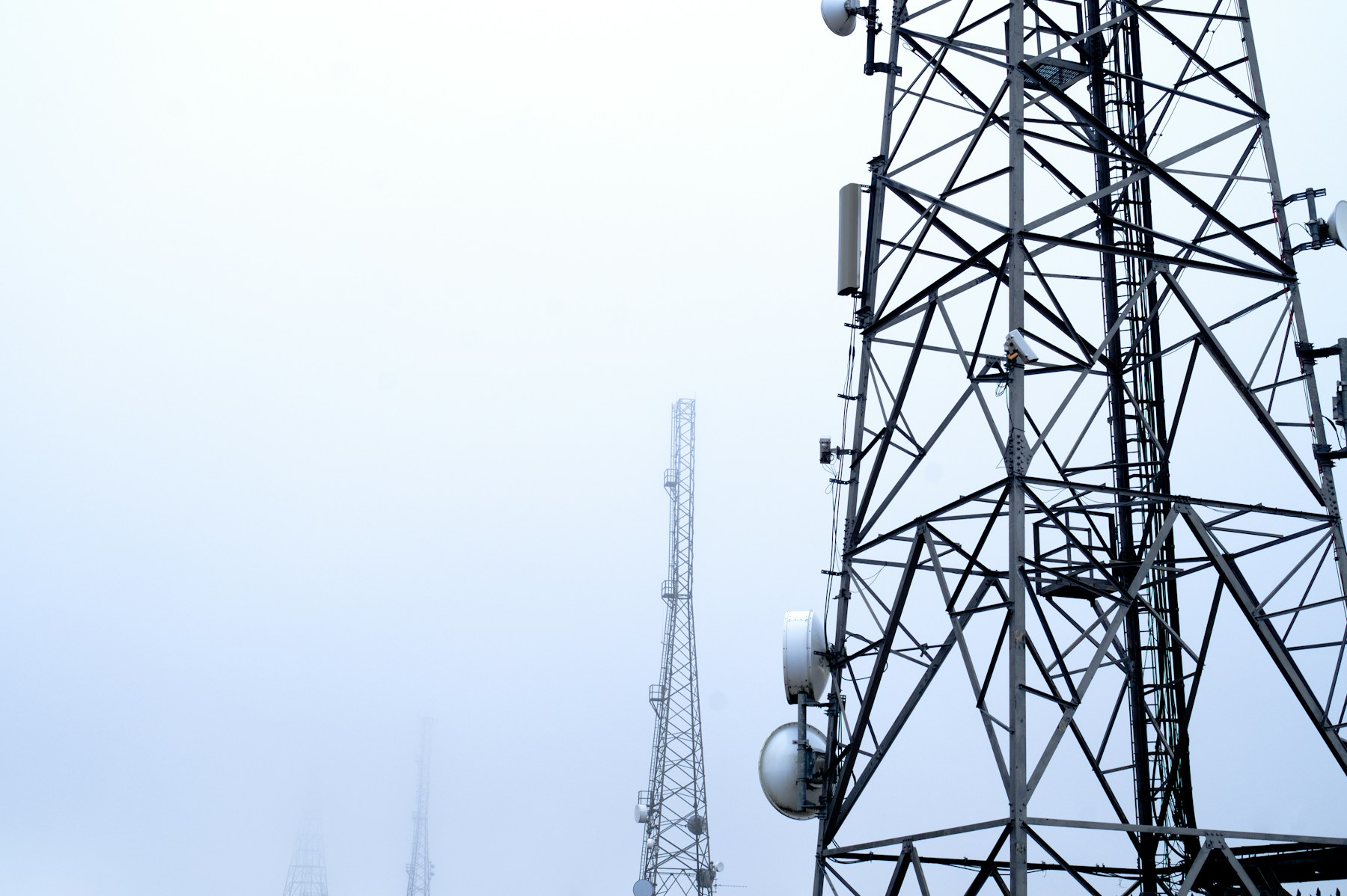 Telecommunications towers supporting wide-area business connectivity
