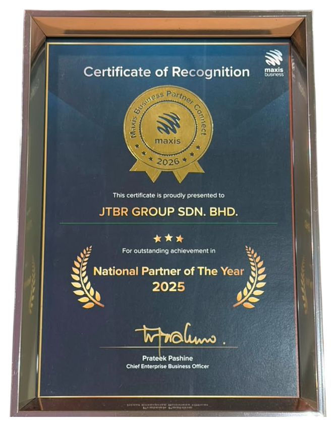 National Partner of the Year 2025 certificate
