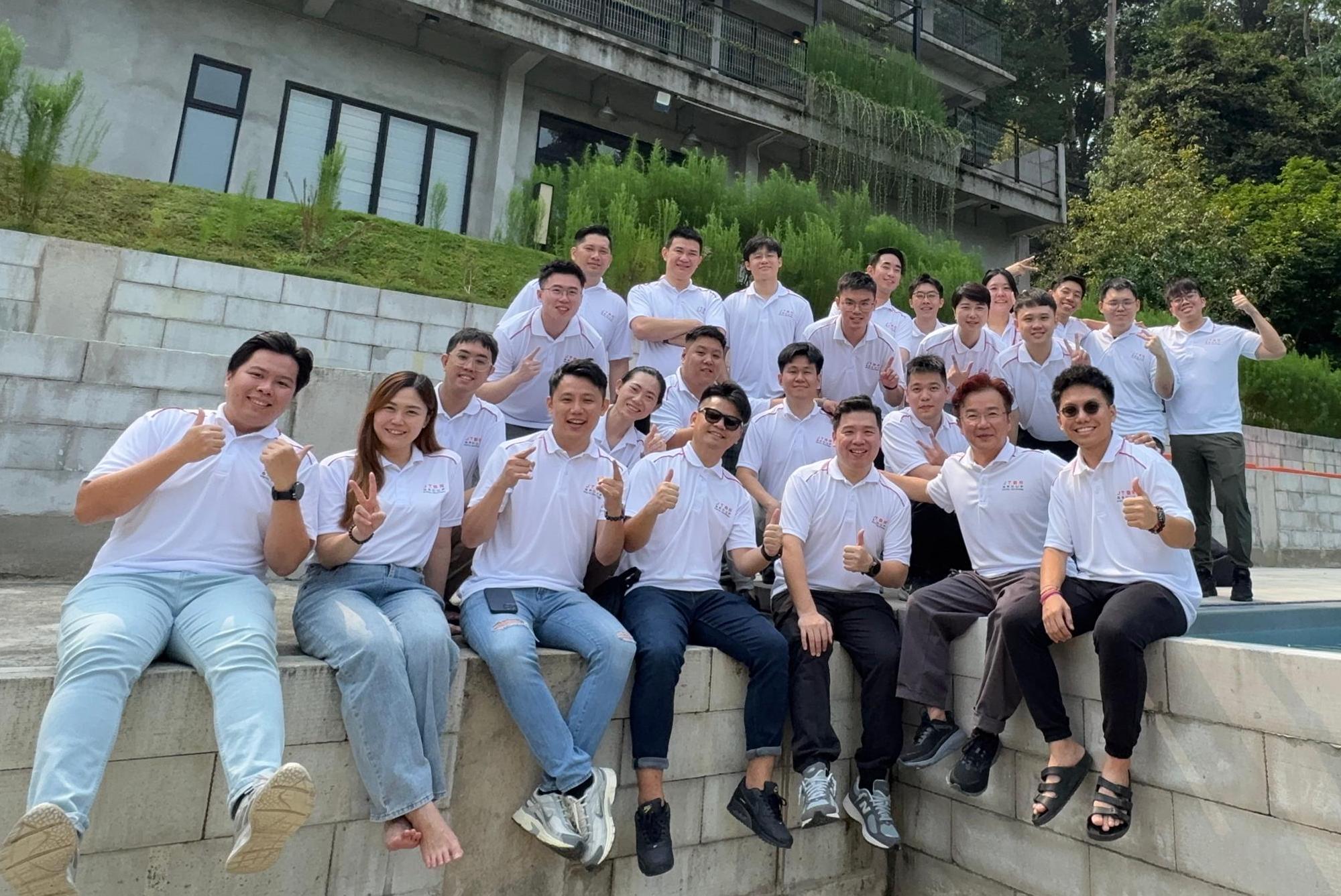 The JTBR team together outdoors